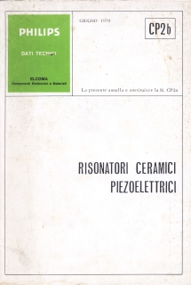 Philips - Risuonatori Ceramici Piezoelettrici 1970